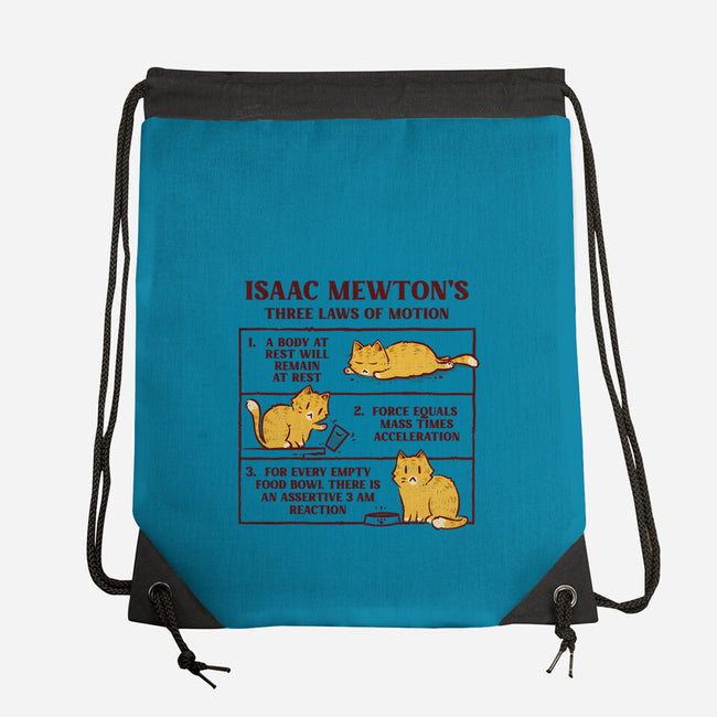 Isaac Mewton's Laws Of Motion-None-Drawstring-Bag-kg07