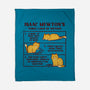 Isaac Mewton's Laws Of Motion-None-Fleece-Blanket-kg07