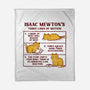 Isaac Mewton's Laws Of Motion-None-Fleece-Blanket-kg07