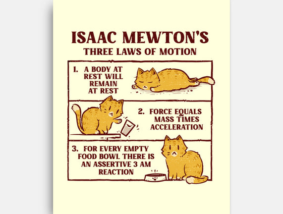 Isaac Mewton's Laws Of Motion