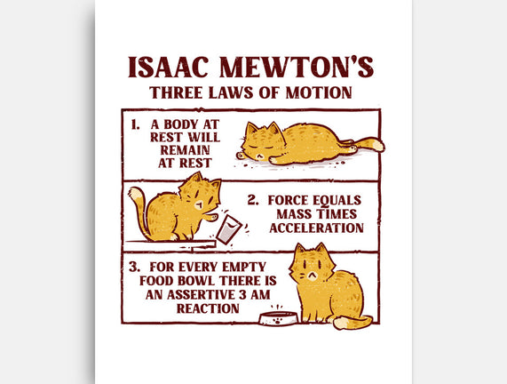 Isaac Mewton's Laws Of Motion