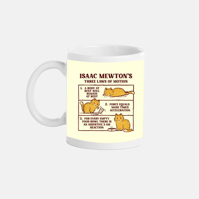 Isaac Mewton's Laws Of Motion-None-Mug-Drinkware-kg07