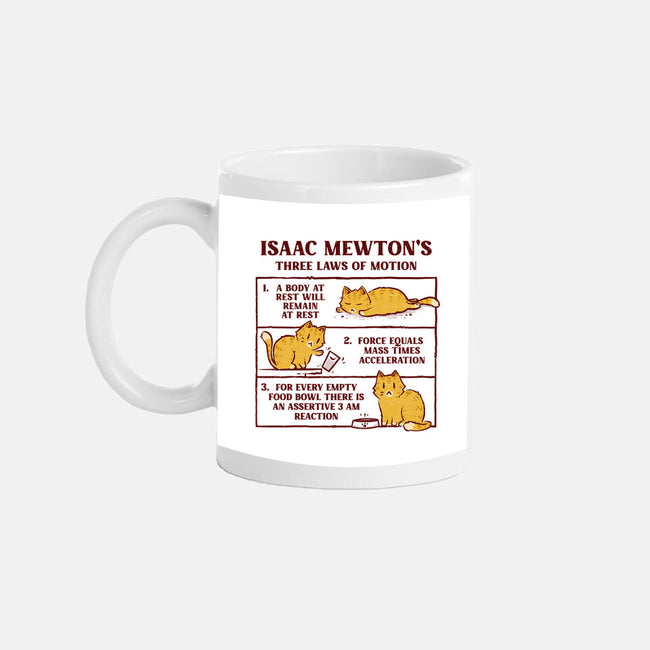 Isaac Mewton's Laws Of Motion-None-Mug-Drinkware-kg07