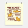Isaac Mewton's Laws Of Motion-None-Matte-Poster-kg07