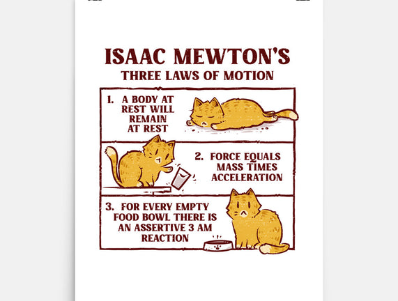 Isaac Mewton's Laws Of Motion