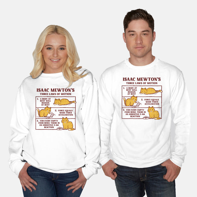 Isaac Mewton's Laws Of Motion-Unisex-Crew Neck-Sweatshirt-kg07