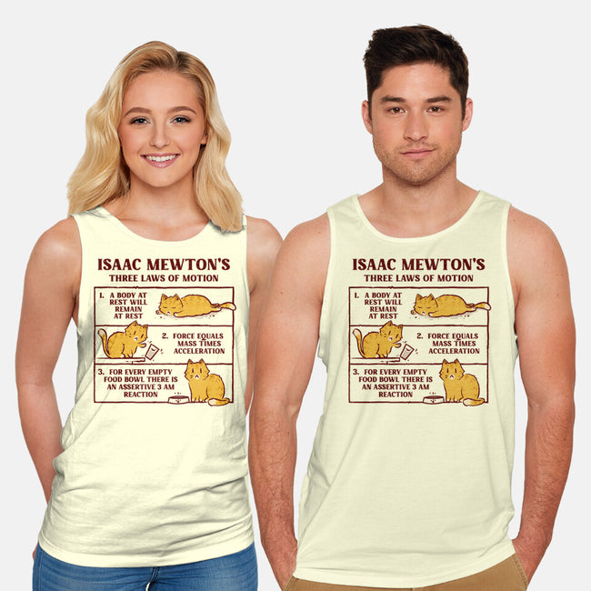 Isaac Mewton's Laws Of Motion-Unisex-Basic-Tank-kg07
