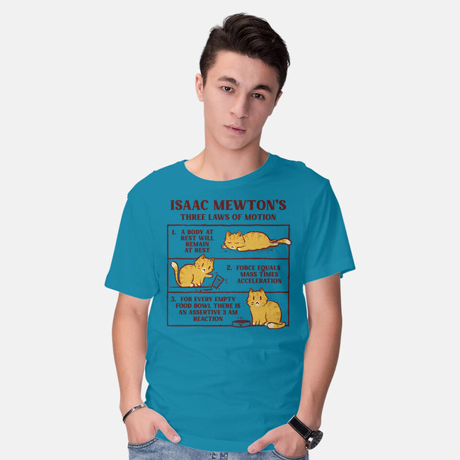Isaac Mewton's Laws Of Motion-Mens-Basic-Tee-kg07