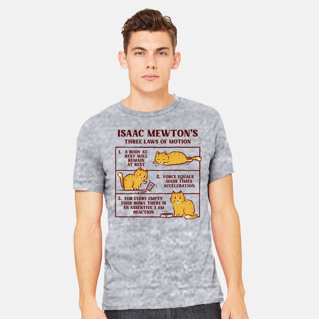 Isaac Mewton's Laws Of Motion-Mens-Heavyweight-Tee-kg07