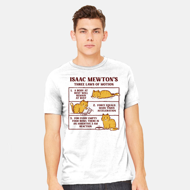 Isaac Mewton's Laws Of Motion-Mens-Heavyweight-Tee-kg07