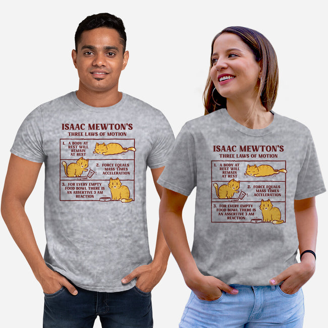 Isaac Mewton's Laws Of Motion-Unisex-Basic-Tee-kg07