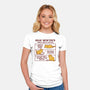 Isaac Mewton's Laws Of Motion-Womens-Fitted-Tee-kg07