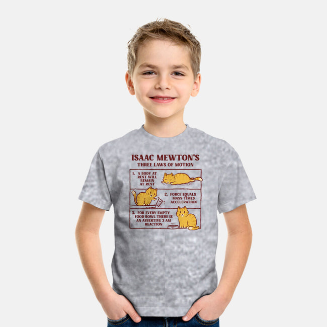 Isaac Mewton's Laws Of Motion-Youth-Basic-Tee-kg07