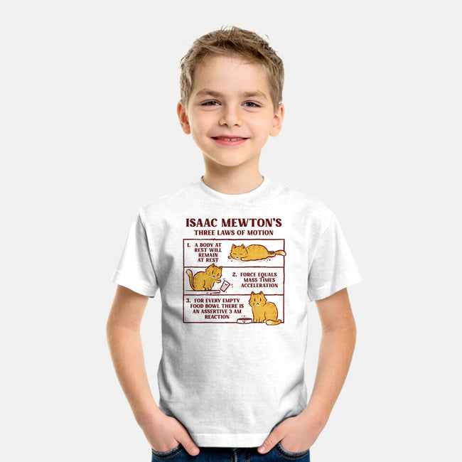 Isaac Mewton's Laws Of Motion-Youth-Basic-Tee-kg07
