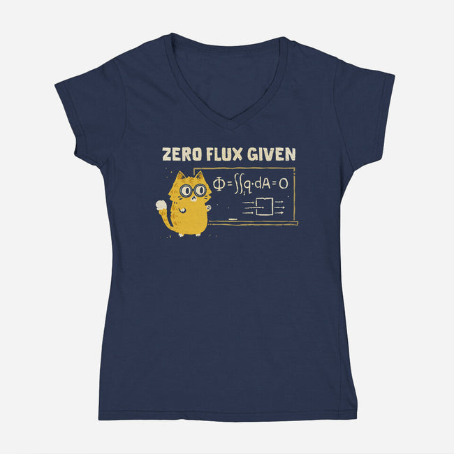 Zero Flux Given-Womens-V-Neck-Tee-kg07