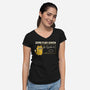 Zero Flux Given-Womens-V-Neck-Tee-kg07