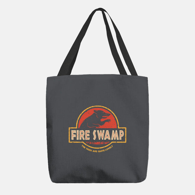 Jurassic Swamp-None-Basic Tote-Bag-retrodivision