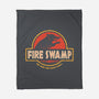 Jurassic Swamp-None-Fleece-Blanket-retrodivision
