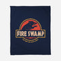 Jurassic Swamp-None-Fleece-Blanket-retrodivision