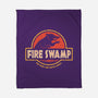 Jurassic Swamp-None-Fleece-Blanket-retrodivision