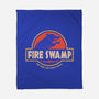 Jurassic Swamp-None-Fleece-Blanket-retrodivision