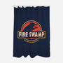 Jurassic Swamp-None-Polyester-Shower Curtain-retrodivision