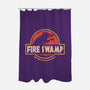 Jurassic Swamp-None-Polyester-Shower Curtain-retrodivision