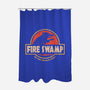 Jurassic Swamp-None-Polyester-Shower Curtain-retrodivision