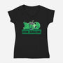 Doom Phone Scrolling-Womens-V-Neck-Tee-TechraNova