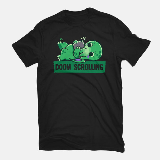 Doom Phone Scrolling-Womens-Basic-Tee-TechraNova