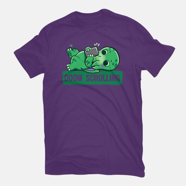Doom Phone Scrolling-Mens-Premium-Tee-TechraNova