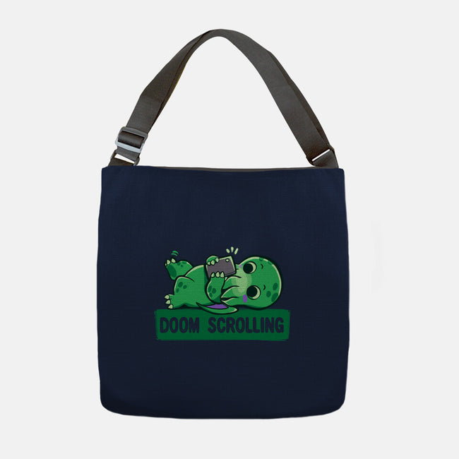 Doom Phone Scrolling-None-Adjustable Tote-Bag-TechraNova