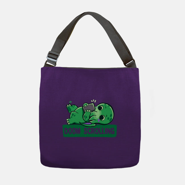 Doom Phone Scrolling-None-Adjustable Tote-Bag-TechraNova