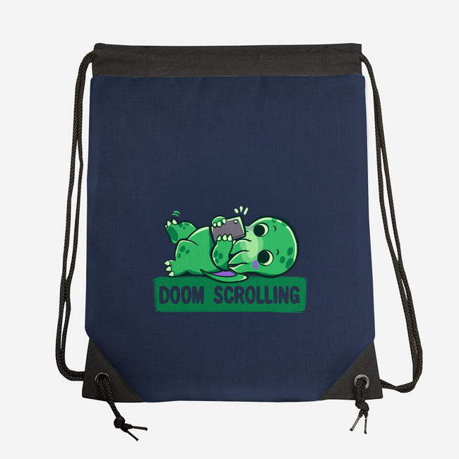 Doom Phone Scrolling-None-Drawstring-Bag-TechraNova