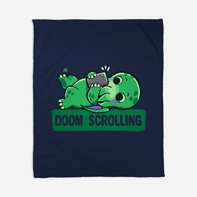 Doom Phone Scrolling-None-Fleece-Blanket-TechraNova