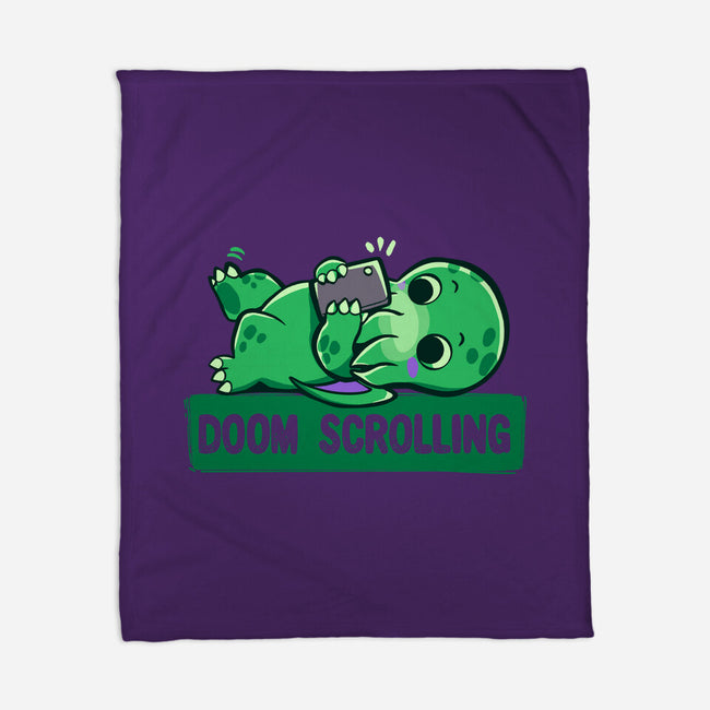 Doom Phone Scrolling-None-Fleece-Blanket-TechraNova