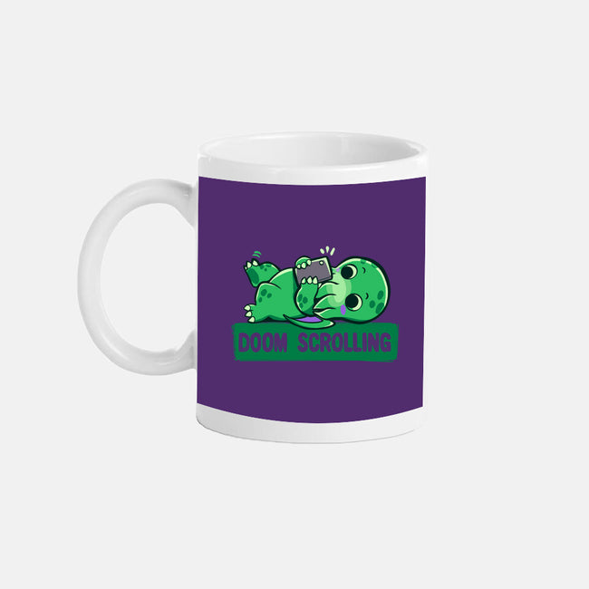 Doom Phone Scrolling-None-Mug-Drinkware-TechraNova