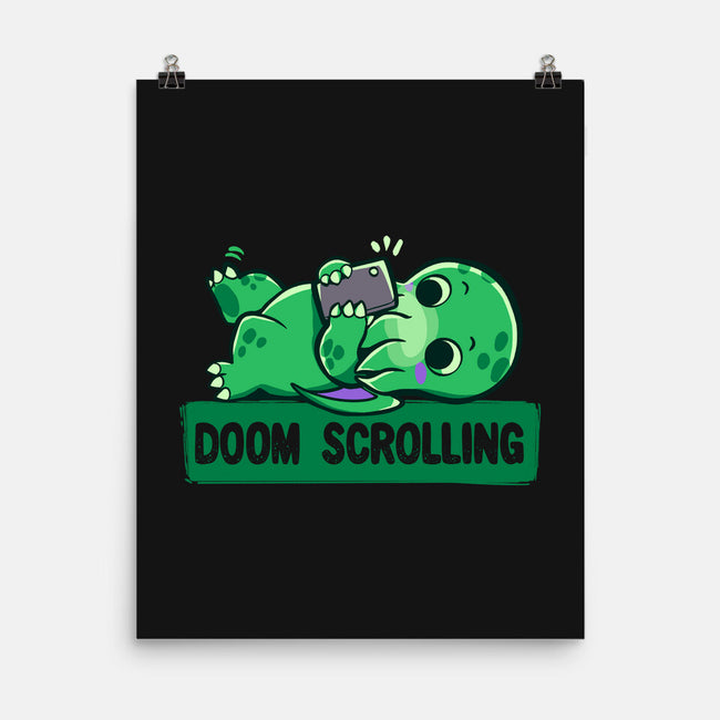 Doom Phone Scrolling-None-Matte-Poster-TechraNova