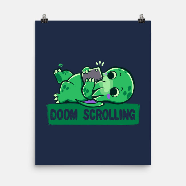 Doom Phone Scrolling-None-Matte-Poster-TechraNova