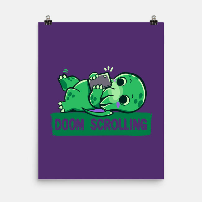 Doom Phone Scrolling-None-Matte-Poster-TechraNova