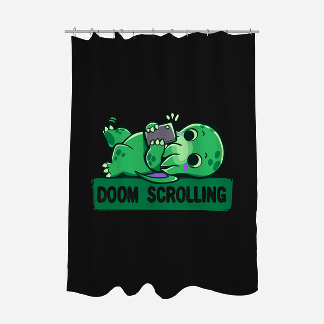Doom Phone Scrolling-None-Polyester-Shower Curtain-TechraNova