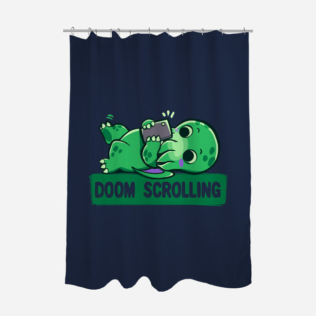 Doom Phone Scrolling-None-Polyester-Shower Curtain-TechraNova