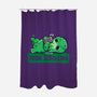 Doom Phone Scrolling-None-Polyester-Shower Curtain-TechraNova