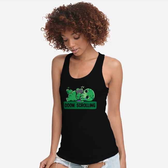 Doom Phone Scrolling-Womens-Racerback-Tank-TechraNova