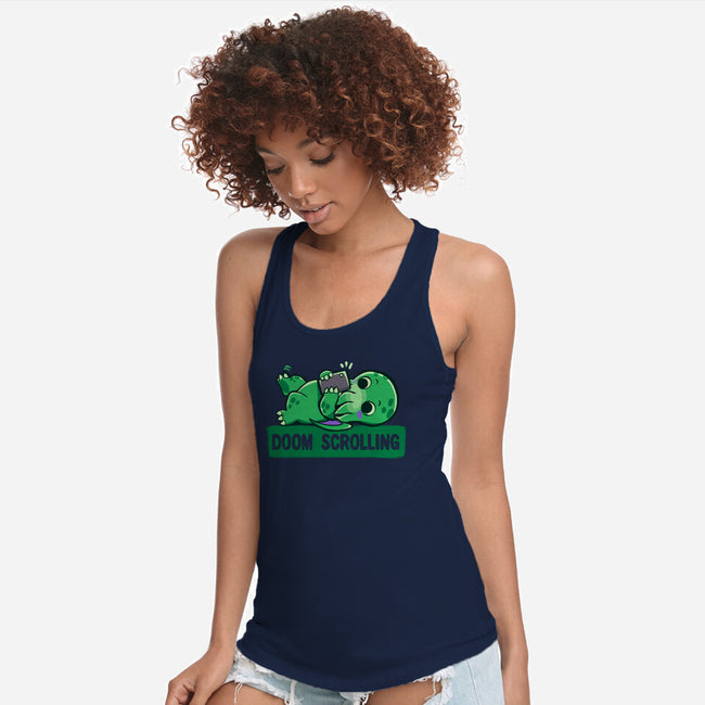 Doom Phone Scrolling-Womens-Racerback-Tank-TechraNova