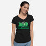 Doom Phone Scrolling-Womens-V-Neck-Tee-TechraNova