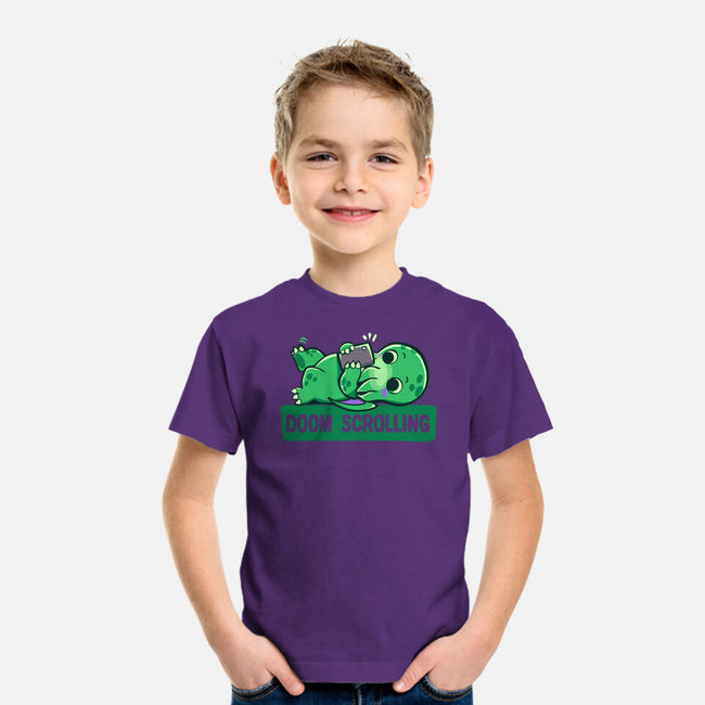 Doom Phone Scrolling-Youth-Basic-Tee-TechraNova