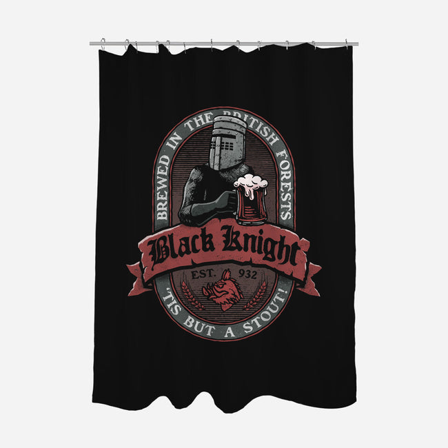 Black Knight Stout-None-Polyester-Shower Curtain-teesgeex