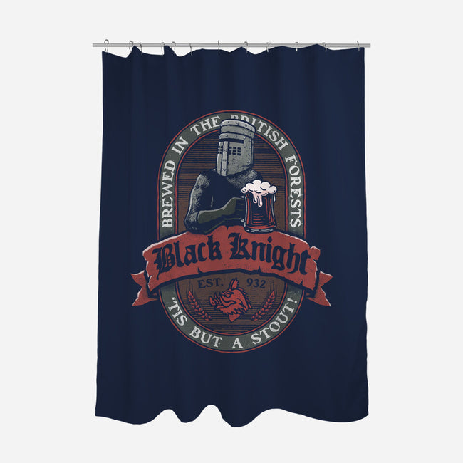 Black Knight Stout-None-Polyester-Shower Curtain-teesgeex