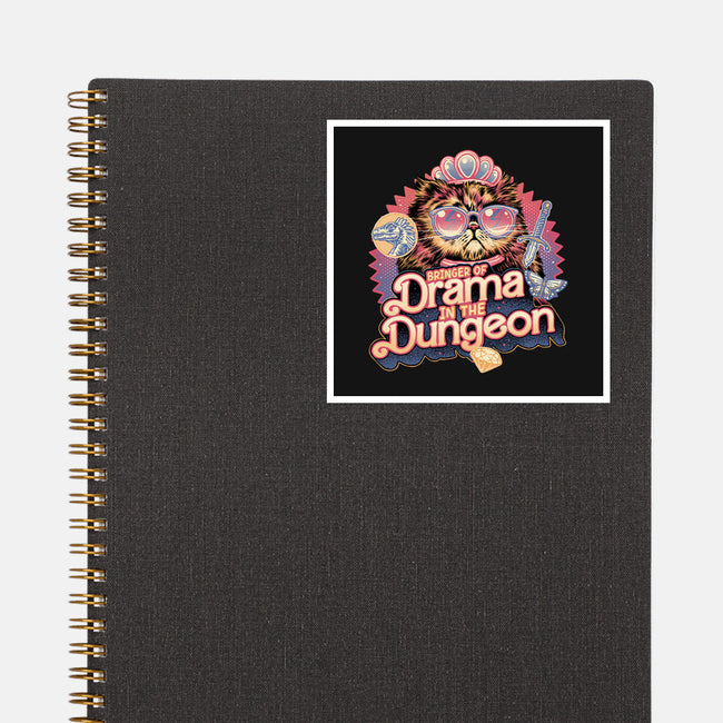 Drama In The Dungeon-None-Glossy-Sticker-glitchygorilla